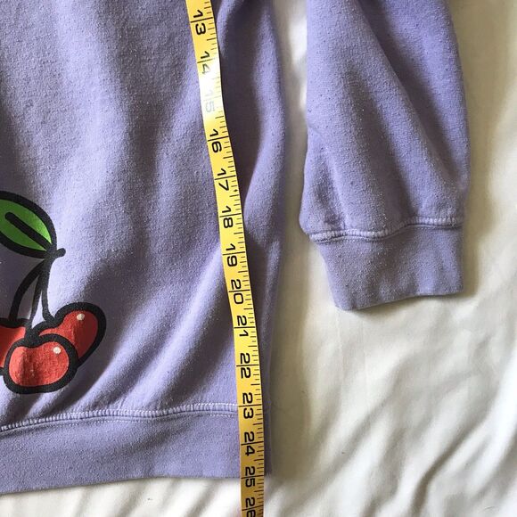 Hello Kitty by Sanrio Womens OS Purple Graphic Sweatshirt Crew Neck Long Sleeve - Picture 6 of 9